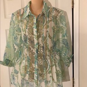 Coldwater Creek 3/4 sleeve top